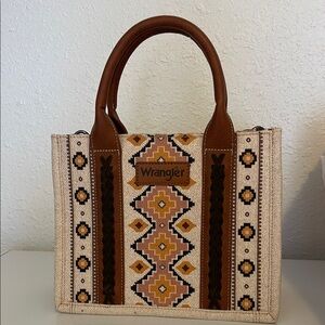 Wrangler Boho Tote Bag - Brown and Yellow